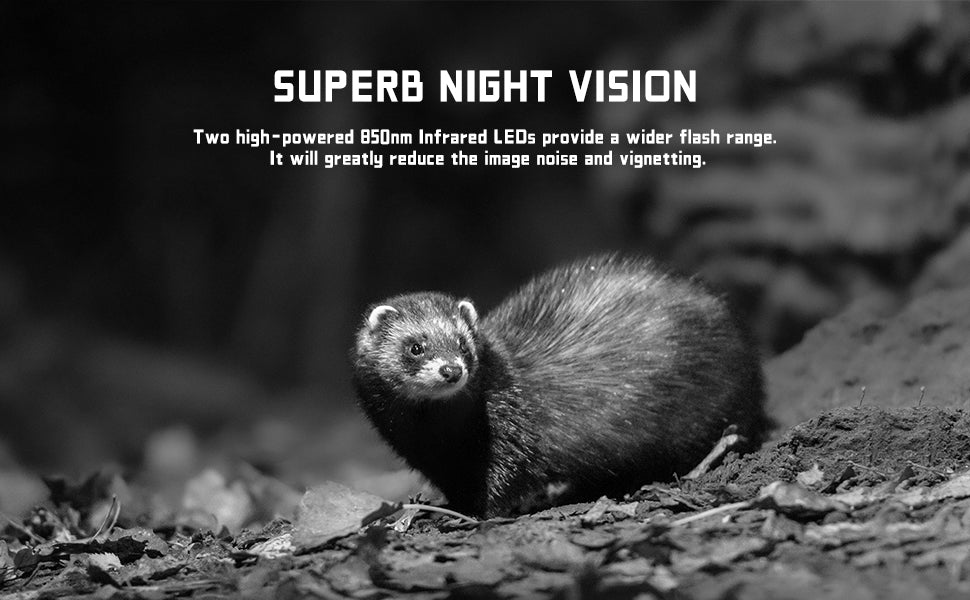 CEYOMUR CY95 Solar-Wildkamera mit IR-Nachtsichtlicht