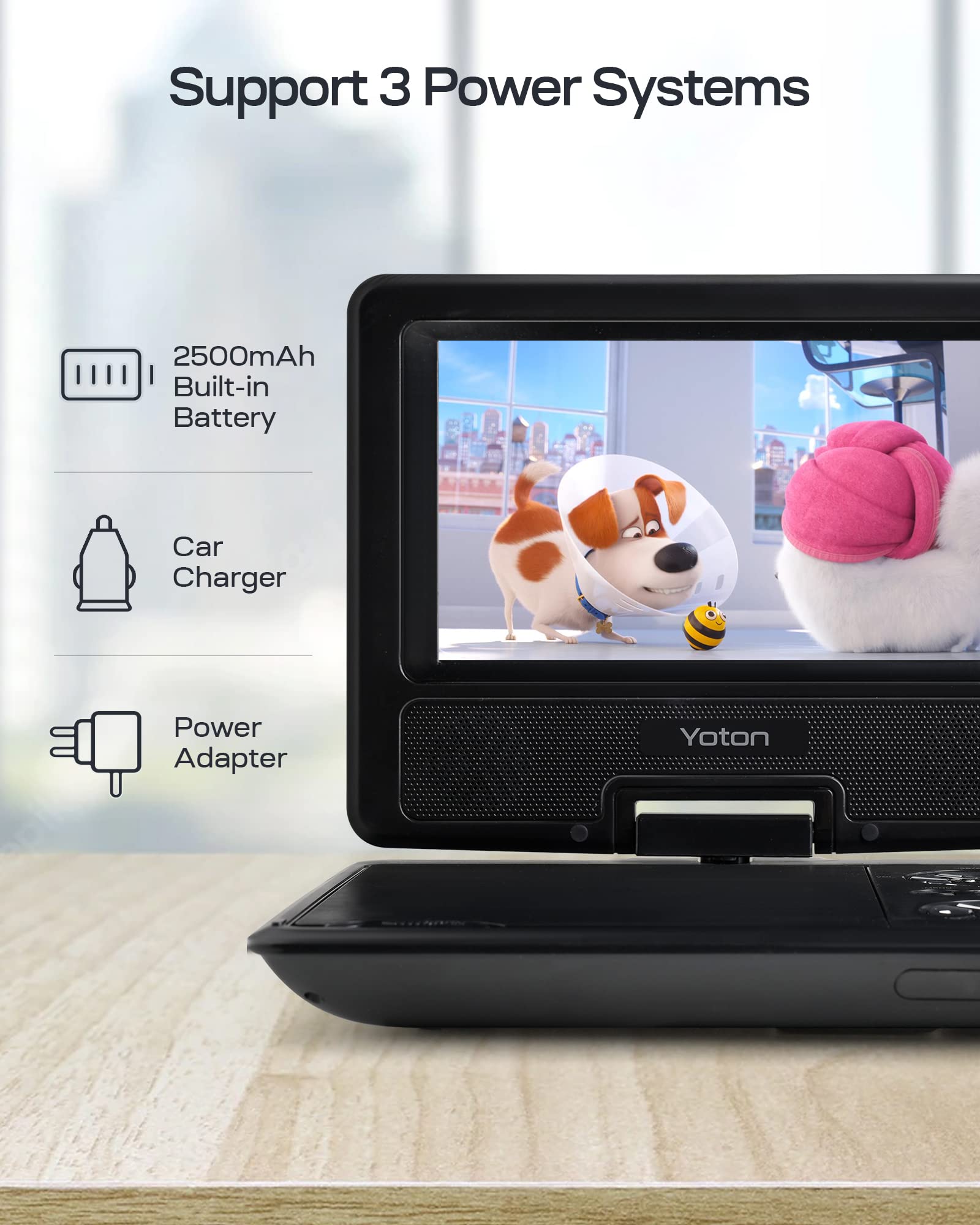 Yoton YD075 9.5" Portable DVD Player