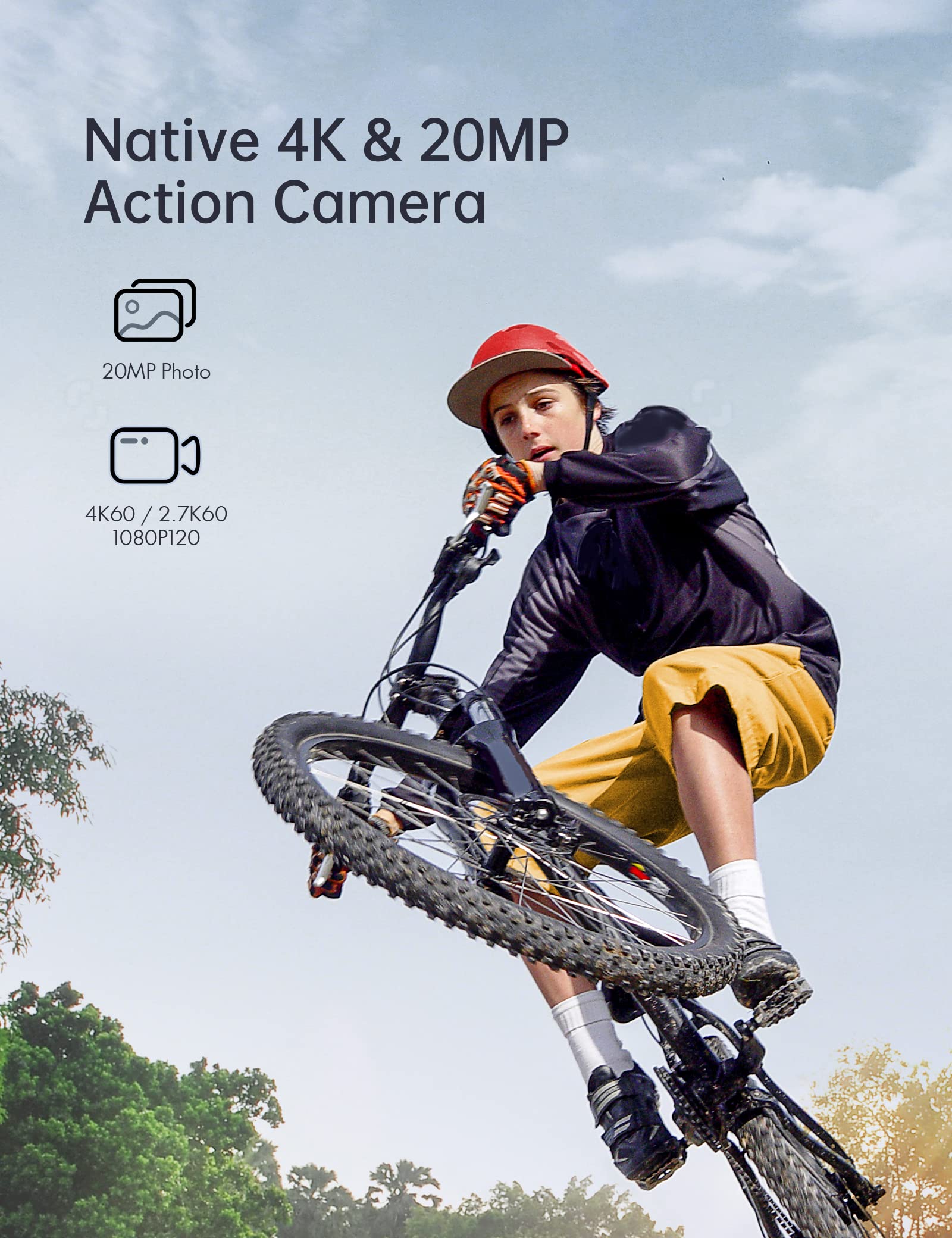 WOLFANG GA420 4K 60FPS Action Camera