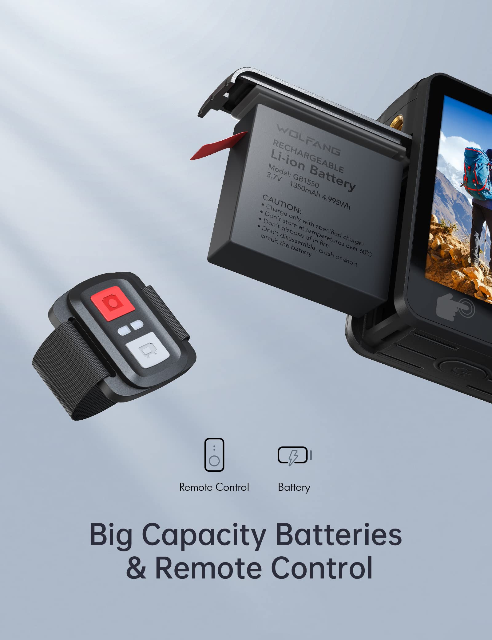 WOLFANG GA420 4K 60FPS Action Camera