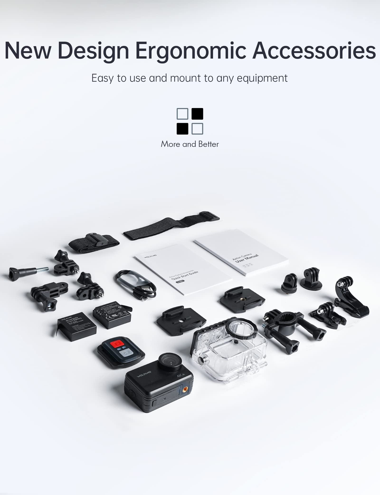 WOLFANG GA420 4K 60FPS Action Camera