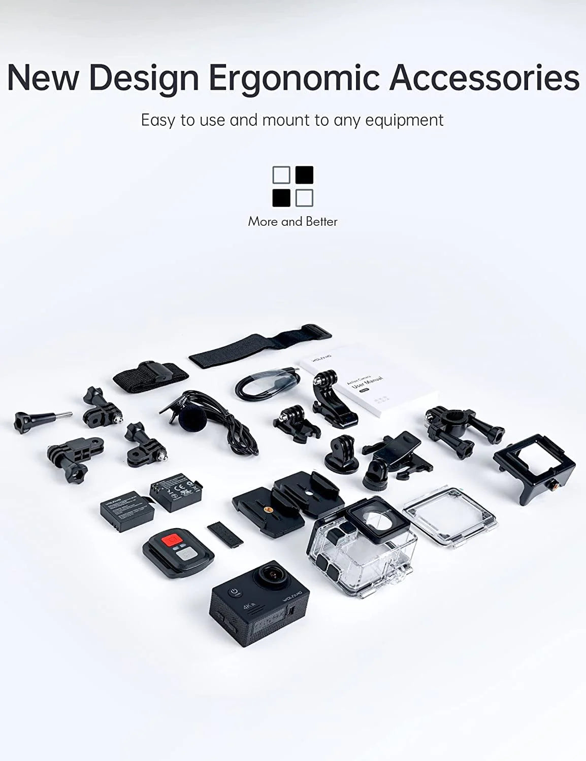 WOLFANG GA100 4K 30FPS Action Camera